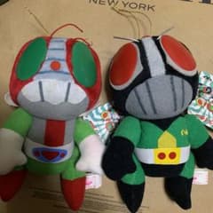 仮面ライダー ぬいぐるみ 1号 V3 ショッカー 全3種類 仮面ライダー1号 仮面ライダーV3 バイク ぬいぐるみ - メルカリ