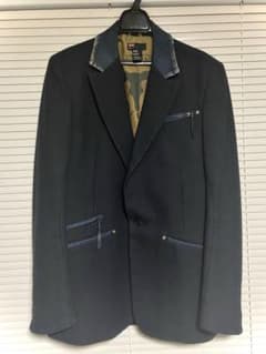 old DIESEL デニム 切り替え ウール テーラードジャケット old DIESEL デニム 切り替え ウール テーラードジャケット - メルカリ