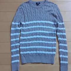 UNIQLO カシミア混 ケーブルニットのサムネイル