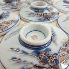 蔵出し】九谷焼 山水画 金彩 蓋のみ 7枚セット 希少 - メルカリ