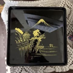 富士山蒔絵 漆器 角膳 10枚セットのサムネイル