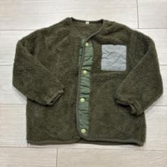 【100】キッズ フリースジャケット カーキのサムネイル