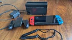 Nintendo Switch 本体 赤/青 ドック付き(ジャンク品) - メルカリ