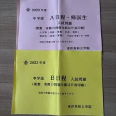 東洋英和女学院 中学部 2023年度 入試問題 A・B日程のサムネイル