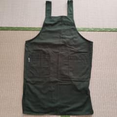 オリーブグリーン コットンエプロンのサムネイル