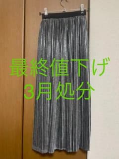 リビーアンドローズ　シルバー　プリーツスカートのサムネイル