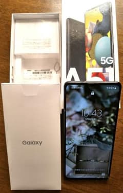 画面ひび有 Galaxy A51-5G SCG07 ブラック AU SIMフリー 画面ひび有 Galaxy A51-5G SCG07 ブラック AU SIMフリー - メルカリ