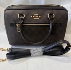 【新垣】コーチ/COACH ミニボストンバッグ ダークブラウン ショルダー 新垣様専用】コーチ/COACH ミニボストンバッグ ダークブラウン