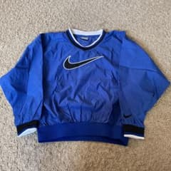 ナイキ NIKE ナイロン プルオーバー パーカー Vネックビンテージ 90sのサムネイル