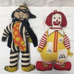 2体セット）マクドナルド ロナルド ハンバーグラー ぬいぐるみ - メルカリ