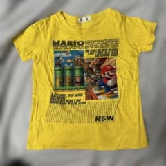 スーパーマリオ キッズ Tシャツ イエロー110のサムネイル