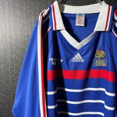 ☆フランス代表】 古着 メンズ サッカー ユニフォーム 98年 長袖 2XL