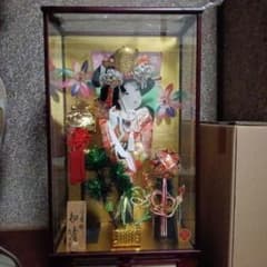 羽子板飾りガラスケース入りオルゴール付きのサムネイル
