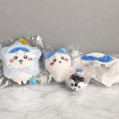 치이카와 하치와레 봉제인형 네코카부리모노 고키겐세이렌 4 점 세트