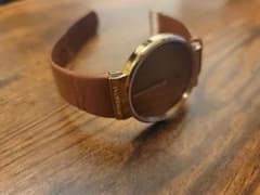 美品】JACOB JENSEN 844 ブラウンレザー 時計 - メルカリ