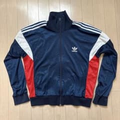 adidas ビンテージジャージ M ネイビー/レッド　USAのサムネイル
