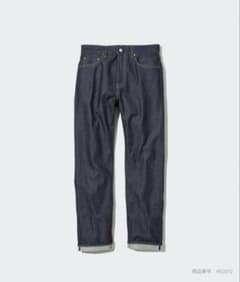 未使用 UNIQLO セルビッジ ストレートジーンズ 30インチのサムネイル