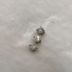 18K スリーストンダイヤモンド 0.40ct ペンダントトップ　18金のサムネイル
