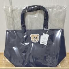 フェイラー オールドテディ ワッペントートバッグ ネイビー 小 新品