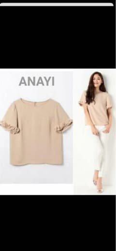【美品】ANAYI エステルダブルクロス コサージュブラウス ベージュ 38 m73221831270_1.jpg?1780126521