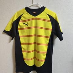 PUMA サッカートレーニングシャツ、イエロー、練習着のサムネイル
