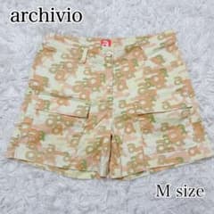 archivio 総柄 カーゴ ショート パンツ ゴルフ M ストレッチ 迷彩柄