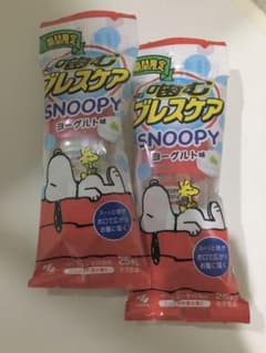 スヌーピー　期間限定　噛むブレスケア　ヨーグルト味のサムネイル