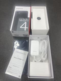 AQUOS wish 4 ダークブルー 本体　新品　未使用のサムネイル