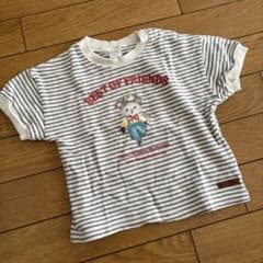 futafuta くま柄 ボーダーTシャツ 80cm 子供服のサムネイル