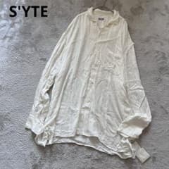 極美品 サイト ヨウジヤマモト レーヨン 開襟 オープンカラー ロング