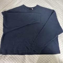 クルーネック スウェット ネイビー 刺繍ロゴのサムネイル