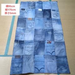 「特大！」うちむら家具　デニムリメイク　大容量収納　壁掛け　一点物　送料無料 特大！」うちむら家具 デニムリメイク 大容量収納 壁掛け 一点物 送料