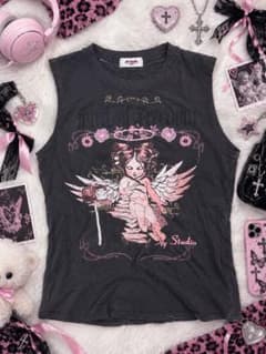 AY-Studio ノースリーブ Tシャツ 天使プリントのサムネイル