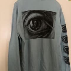 Supreme 目デザイン 長袖カットソー 水色 - メルカリ