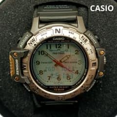 ✨希少✨ CASIO プロトレック fishing gear 腕時計 ブラック - メルカリ
