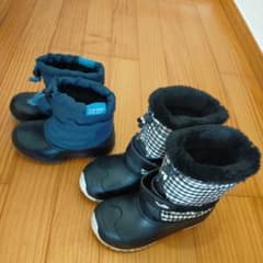 子ども用スノー ブーツ 2足セットのサムネイル