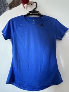 adidas 青Tシャツ メッシュ素材のサムネイル
