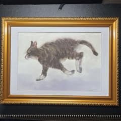 原画B5 #C03 #猫 さぁ！逃げろ #手描き一点物 #水彩画直筆 - メルカリ