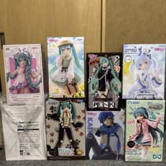 初音ミク　プライズ　フィギュア　20点　まとめ AMP レン　リン　カイト　他 初音ミク カイト プライズ フィギュア まとめ売り 8点 セット - メルカリ