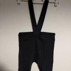 tete a teteサスペンダー付き リブパンツチャコールグレーのサムネイル