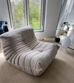 ligne roset リーンロゼ トーゴ 風　ソファ コーデュロイ ベージュ ligne roset リーンロゼ トーゴ 風 ソファ コーデュロイ ベージュ