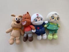 アンパンマンぬいぐるみ4体セット チーズ カバおくん ロールパンナ メロンパンナのサムネイル