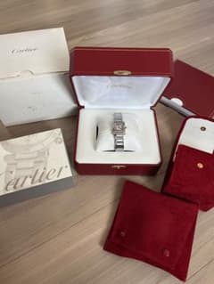 Cartier タンク フランセーズ SM ピンクシェル文字盤