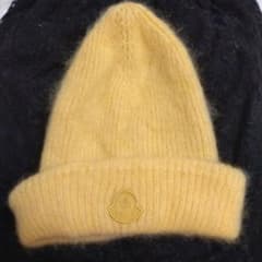 今シーズンMONCLER イエロービーニー ニット帽 フリーサイズ - メルカリ