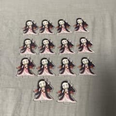 14점 귀멸의 칼날 검 대장장이의 사토편 미니카라 연결되는 랜덤 아크릴 스탠드 禰豆子