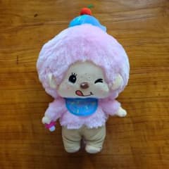 モンチッチ ぬいぐるみ アイスクリーム ピンク　42センチのサムネイル