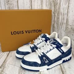 nm-1215)ルイヴィトン LV トレーナー スニーカーズ デニム モノグラム