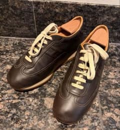 HERMES レザー ブラウン スニーカー 24.5~25cm 38のサムネイル