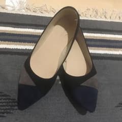 グローバルワーク ポインテッドパンプス 黒 Lのサムネイル