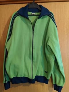 adidas 西ドイツ ジャージ グリーン 70s ヴィンテージのサムネイル